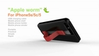 Apple Worm. Data cable phone case for iphone 5S 5C 5