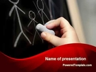 Blackboard Drawing PowerPoint Template by PoweredTemplate.com