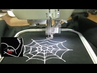 Halloween Spider Web Embroidery Design Created w/ SophieSew- Stitched (Files in Description)