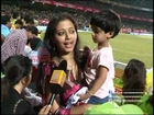 Actress Gopika and her family supporting Kerala Strikers in CCL 2013