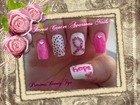 Easy Breast Cancer Awareness Nails ♥