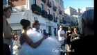 Vip a Capri, Elisabetta Canalis in abito da sposa nella celebre piazzetta