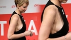 Jennifer Lawrence Boob Popping Shoulder Dress Hot or Not ?