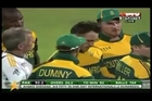 Ahmed Shahzad And Faf Du Plessis Collision