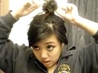 how to make messy bun in 3 Minutes  hairstely video tutorials best-mehandi-designs.blogspot.com